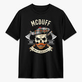 McDuff Dress Ancient Tartan Crest 2D T-shirt - Alba Skull Style
